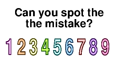 Spot mistake 1