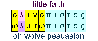 Little faith and wolves persuasion