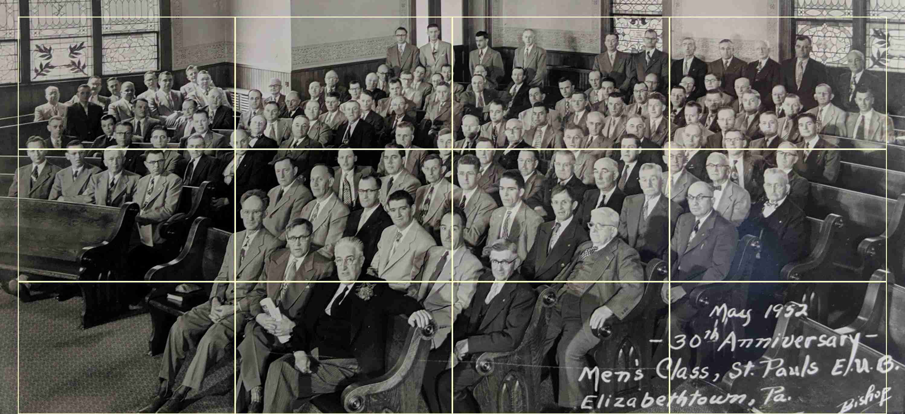 St. Paul's EUB Men's Class in 1952 : 0/12