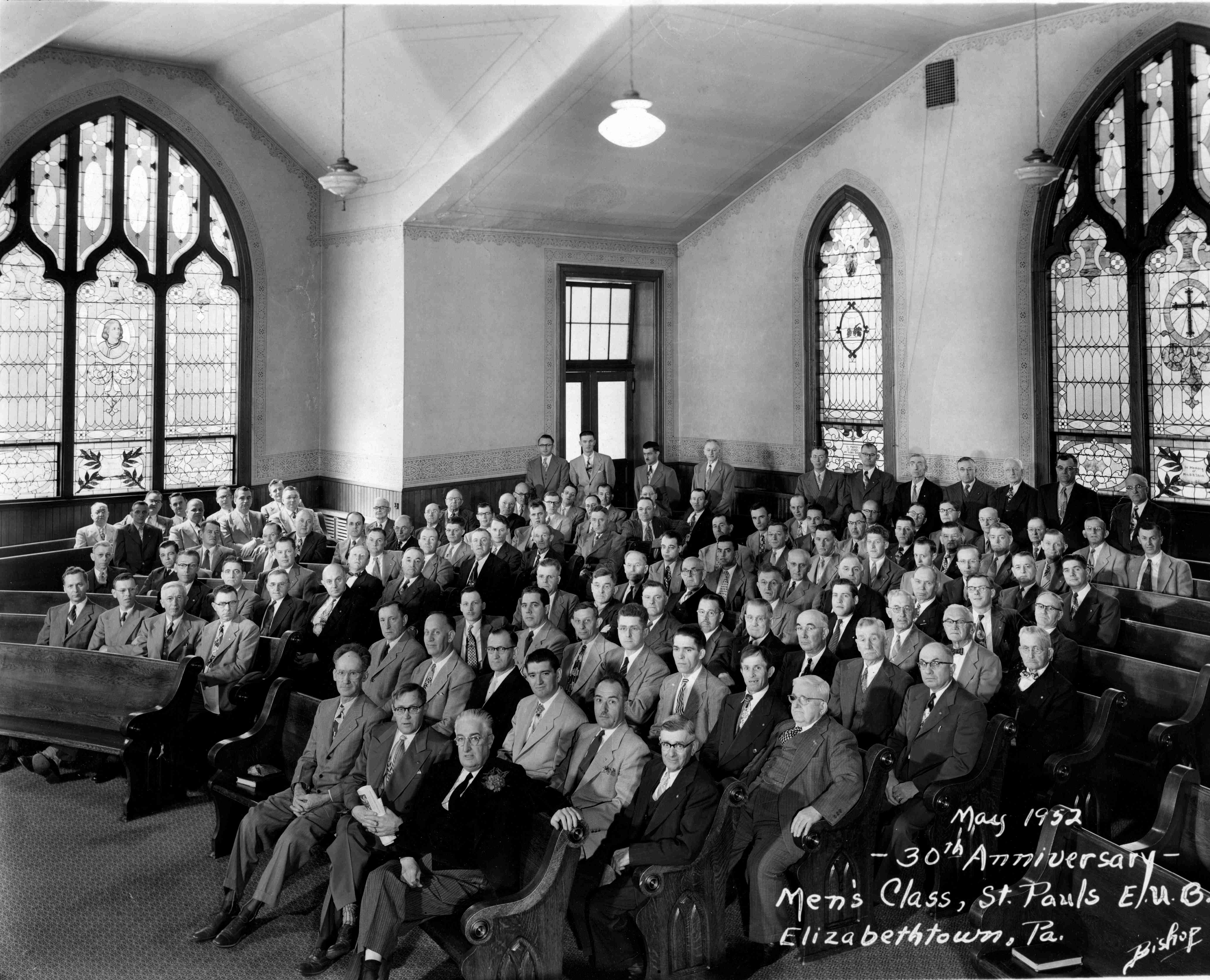 Men's class , May 1952