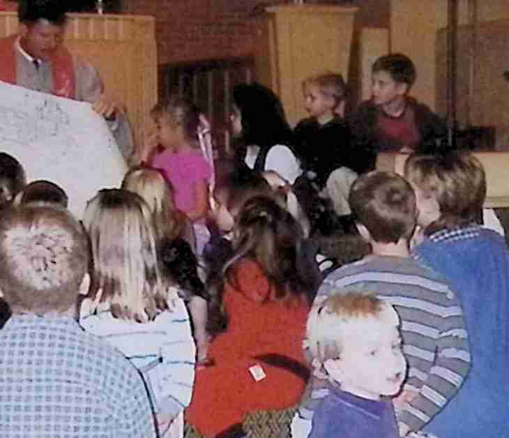 2002 Kid's time with pastor