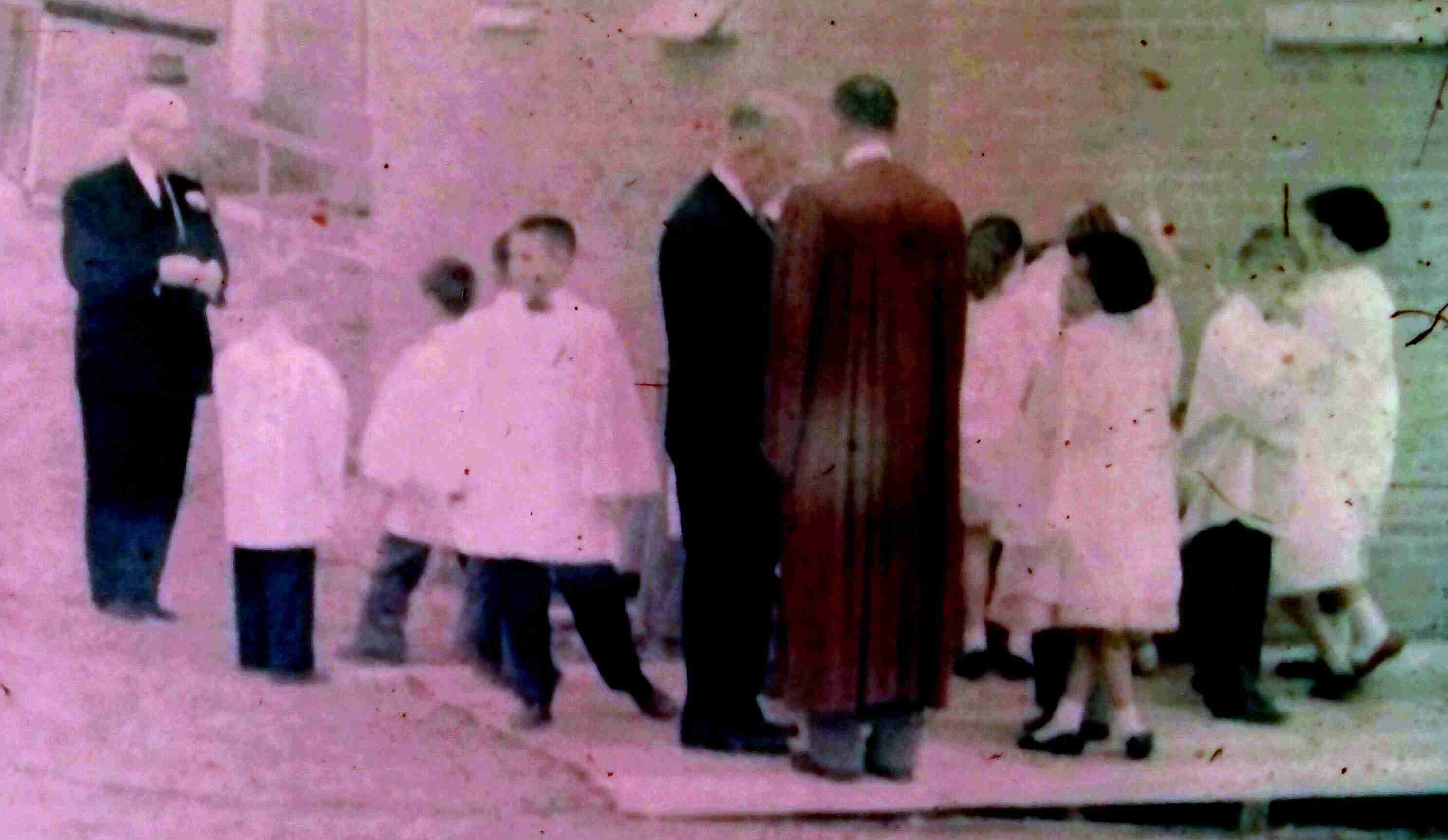 Cornerstone ceremony in 1957