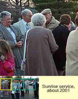 Sunrise service, about 2001 : 1/3