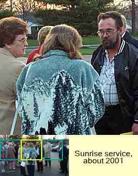 Sunrise service, about 2001 : 2/3
