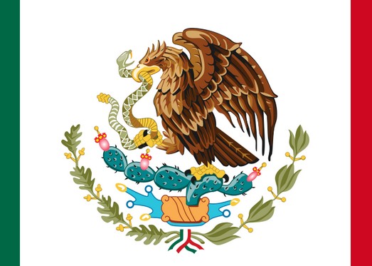 Mexican flag emblem