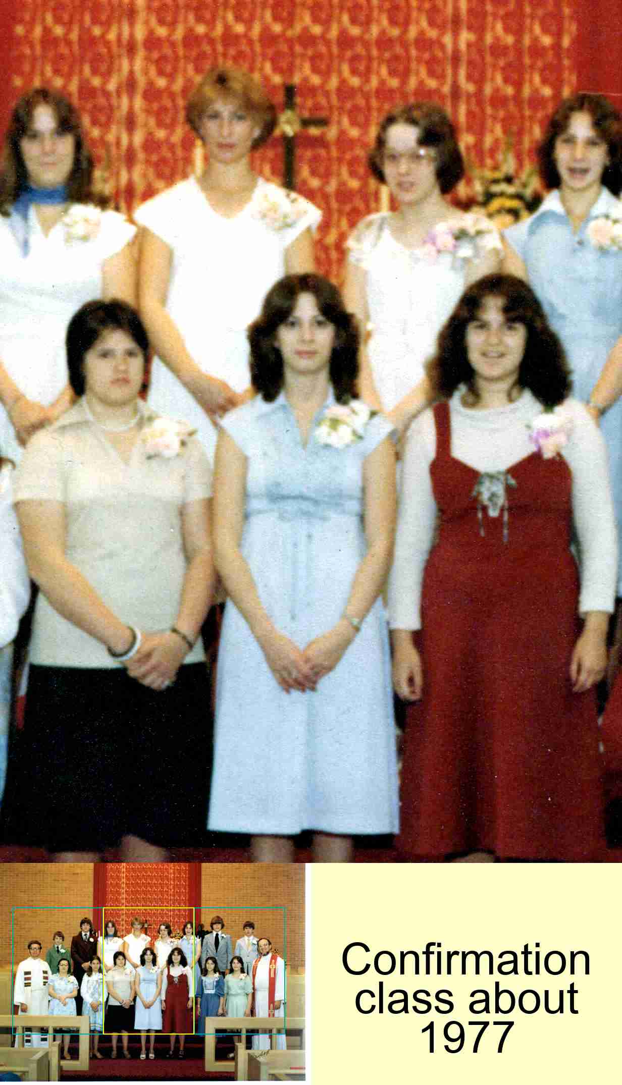 Confirmation class about 1977 : 2/3