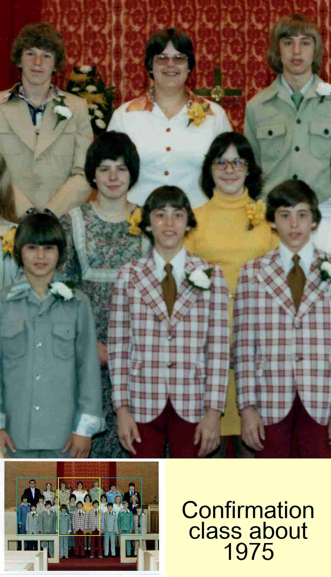 Confirmation class about 1975 : 2/3