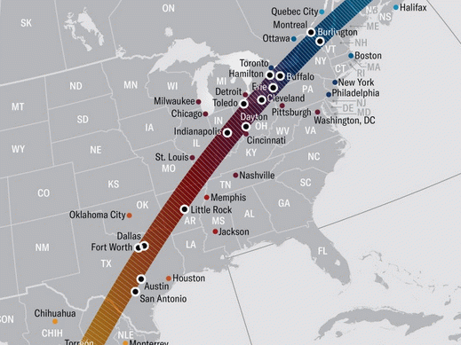 Eclipse 2024 path