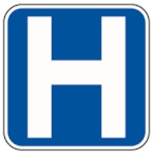 Sign: Hospital