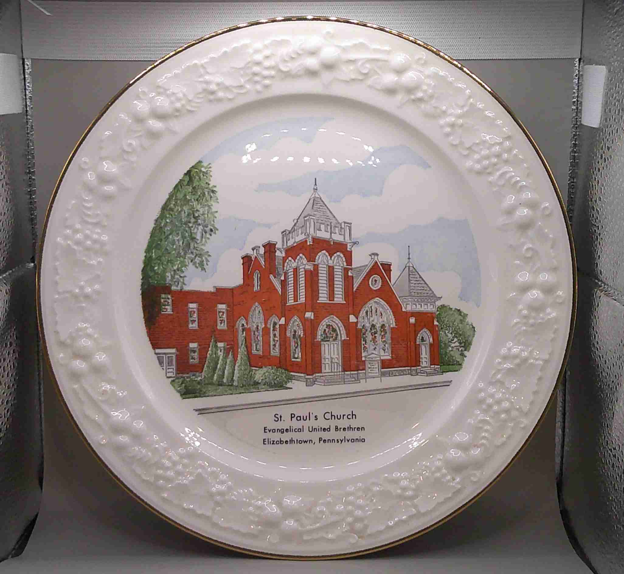 Front of plate: St. Paul's EUB