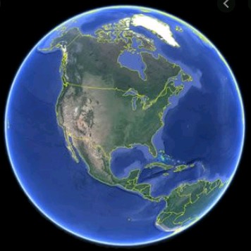 Globe from Google Earth