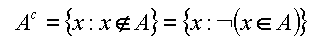 Complement equation