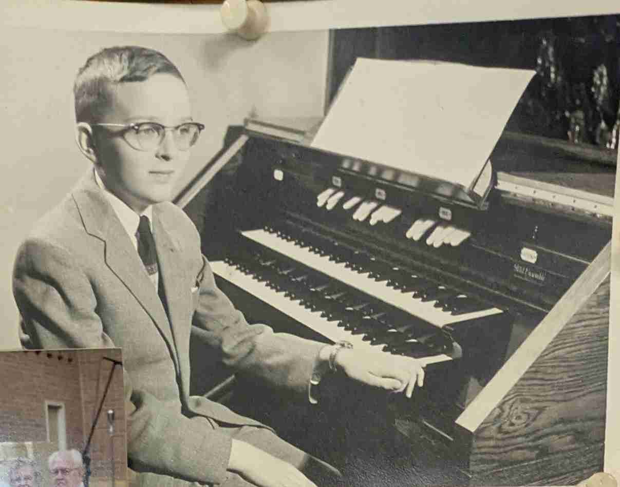 At the organ