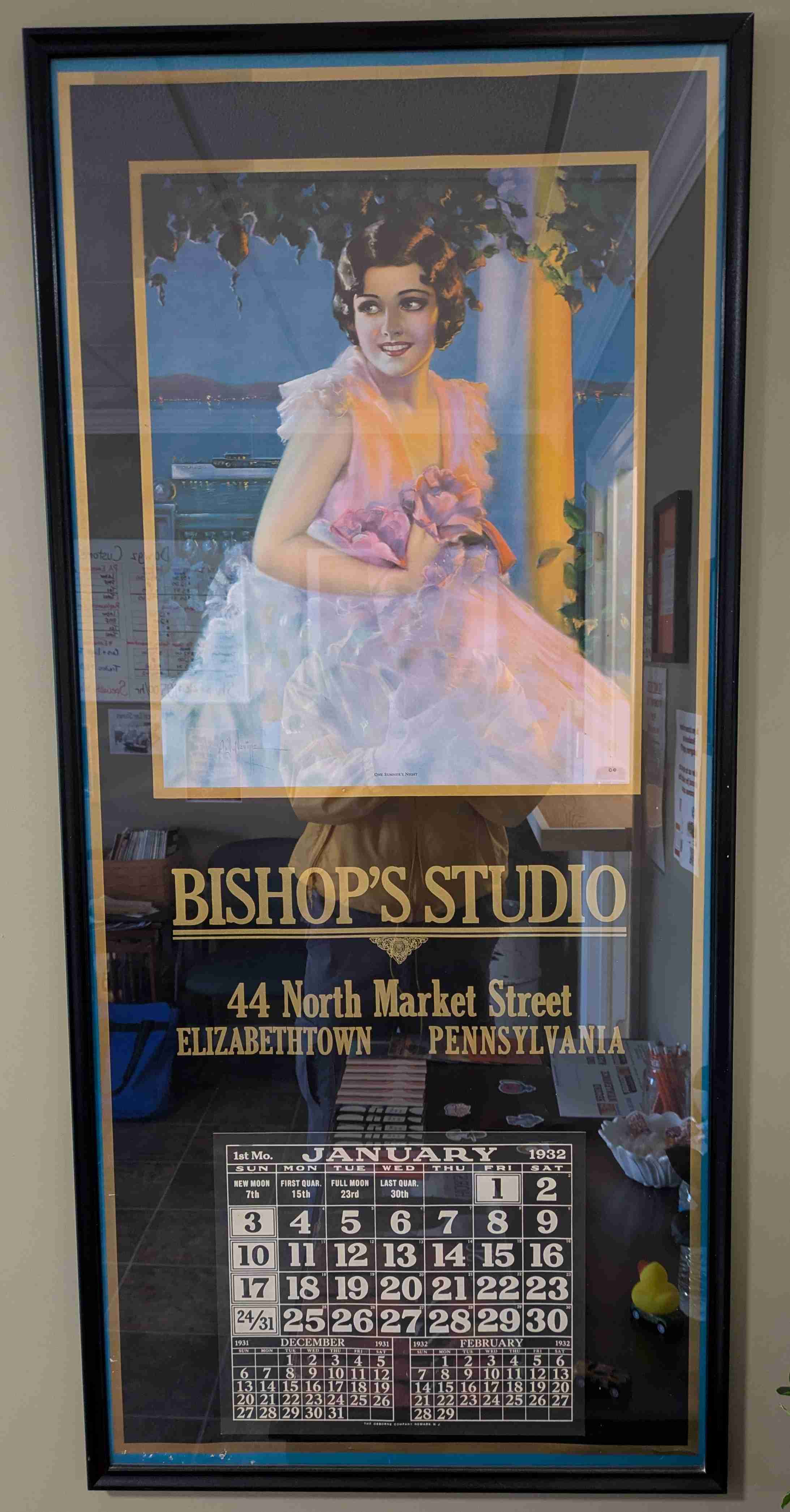 Bishop's Studio 1932 calendar