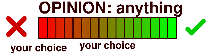 Opinion status bar