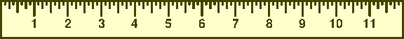 Foot ruler - yellow
