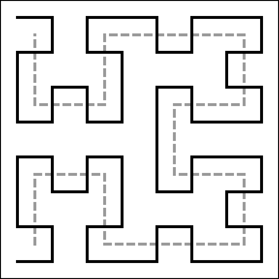 Hilbert curve degree 2