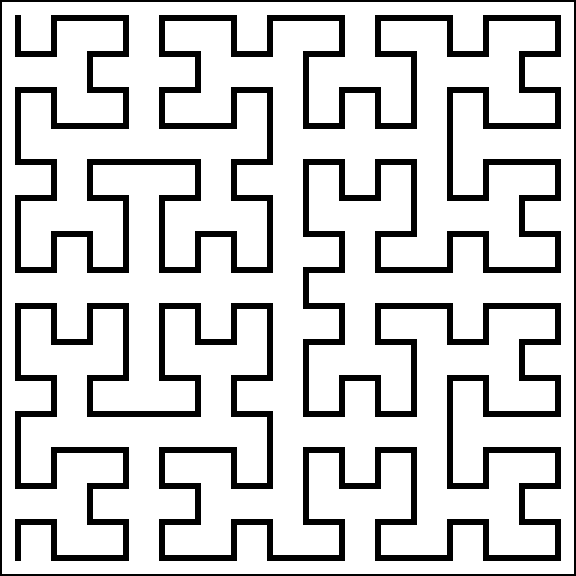 Hilbert curve degree 3