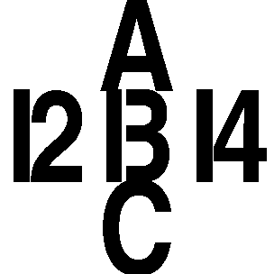 Center letter