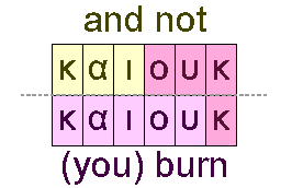 And not and you burn