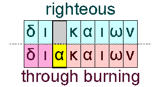 Righteous and through burning