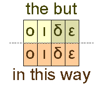 The but and in this way