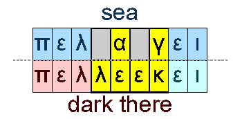 Sea and dark there