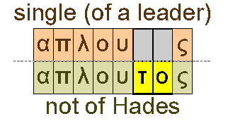 Single and not of Hades