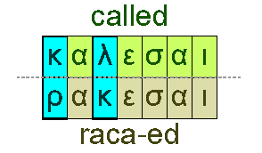 Called and raca-ed