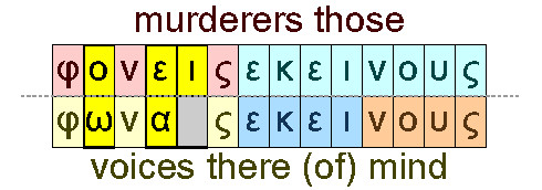 Murderers there and voices there mind