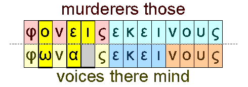 Murderers there and voices there mind