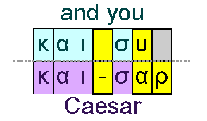 And you and Caesar