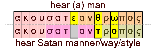 Hear a man and hear Satan way