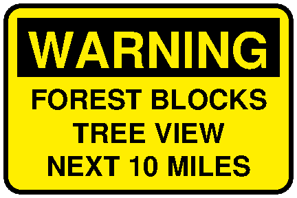 Warning Forest blocks tree view