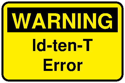 Warning Id-ten-T error