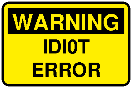 Warning IDI0T error
