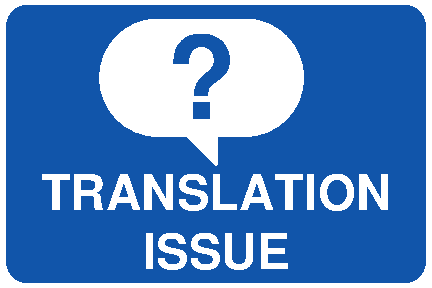 Translation issue