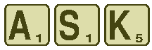 Scrabble ASK