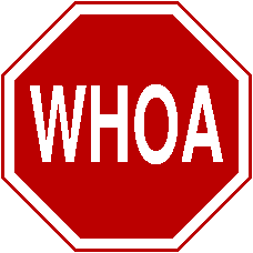 Whoa sign