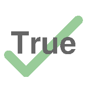 True