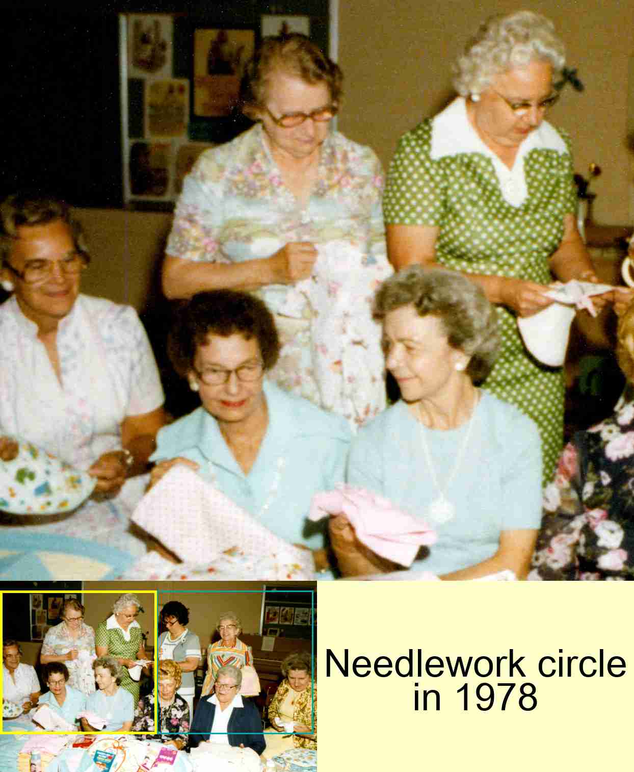 Needlework circle in 1978 : 1/2