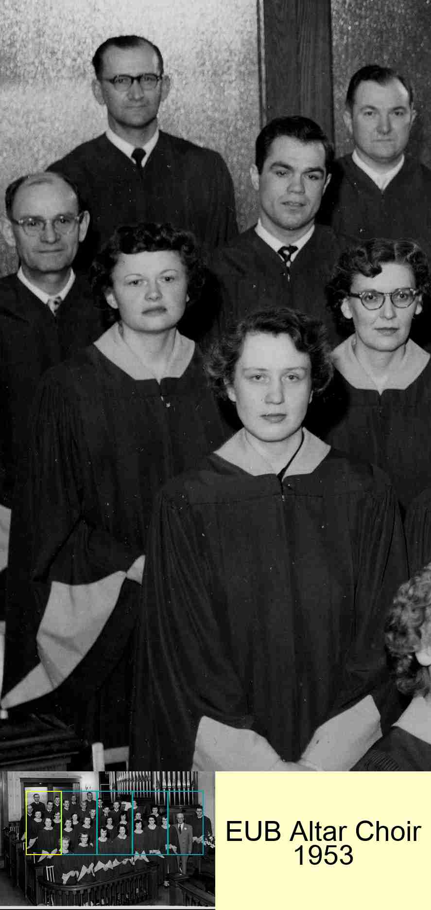 EUB Altar Choir 1953 : 1/5