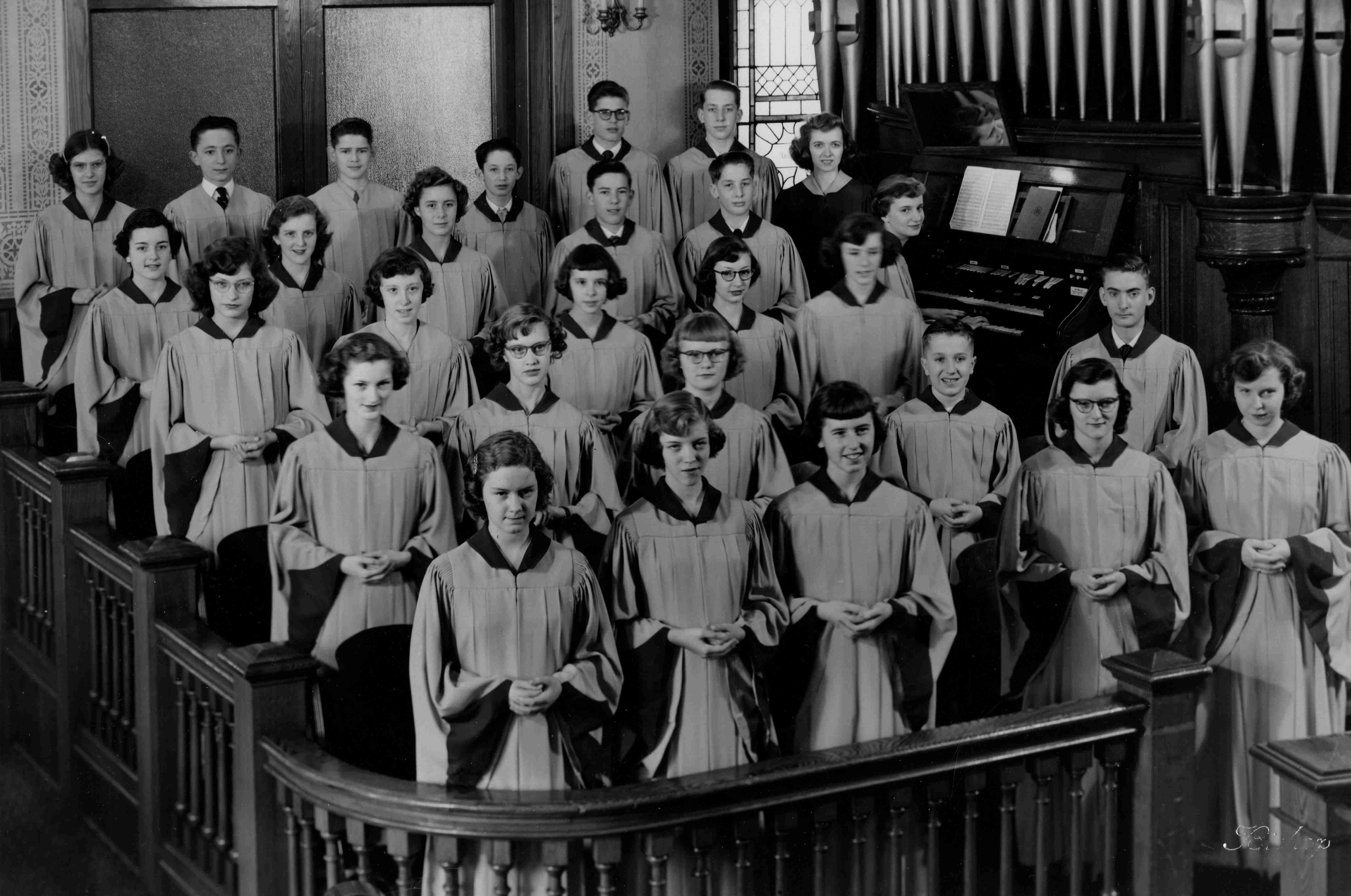 Youth choir in 1953