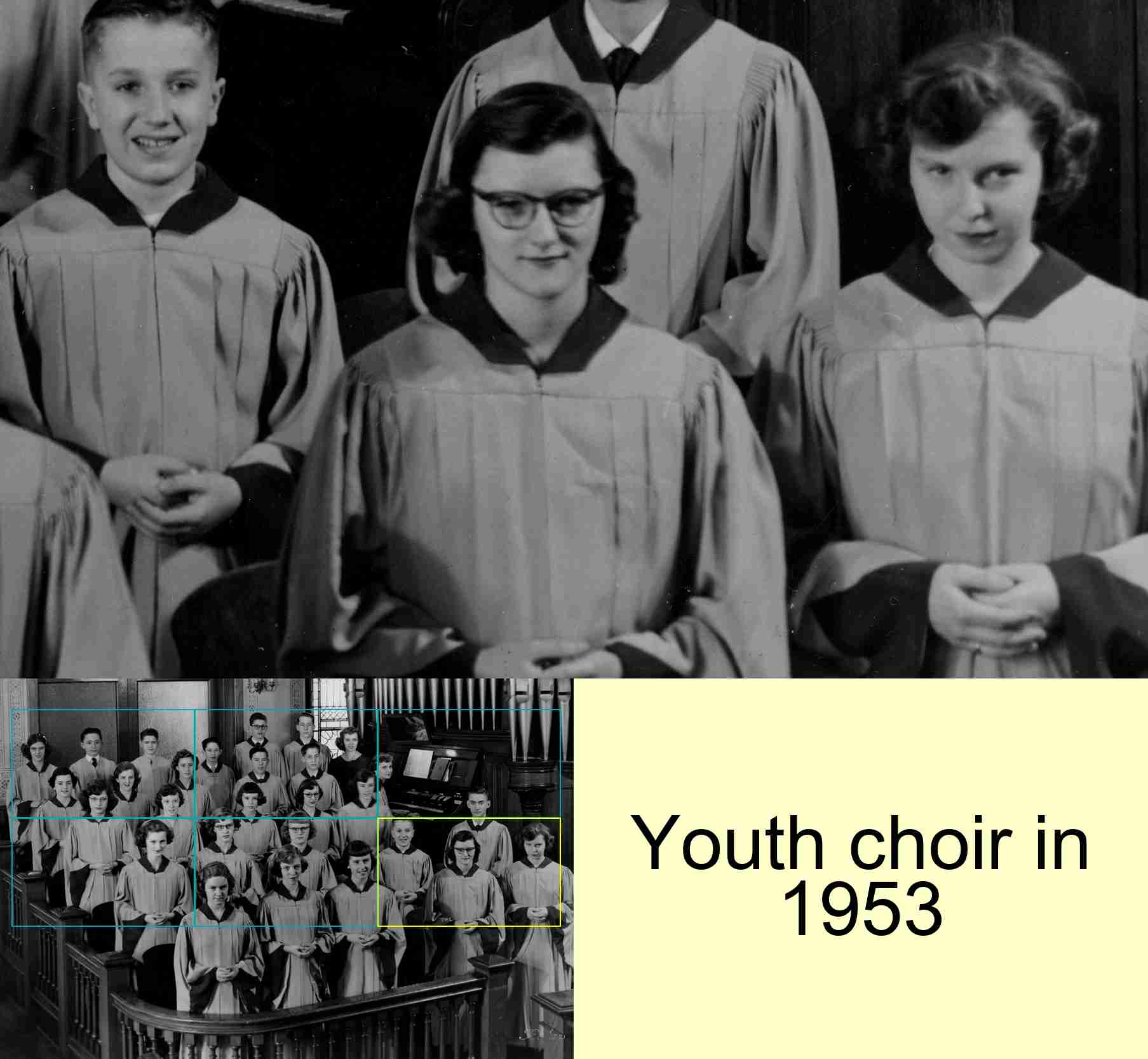 Youth choir in 1953 : 6/6