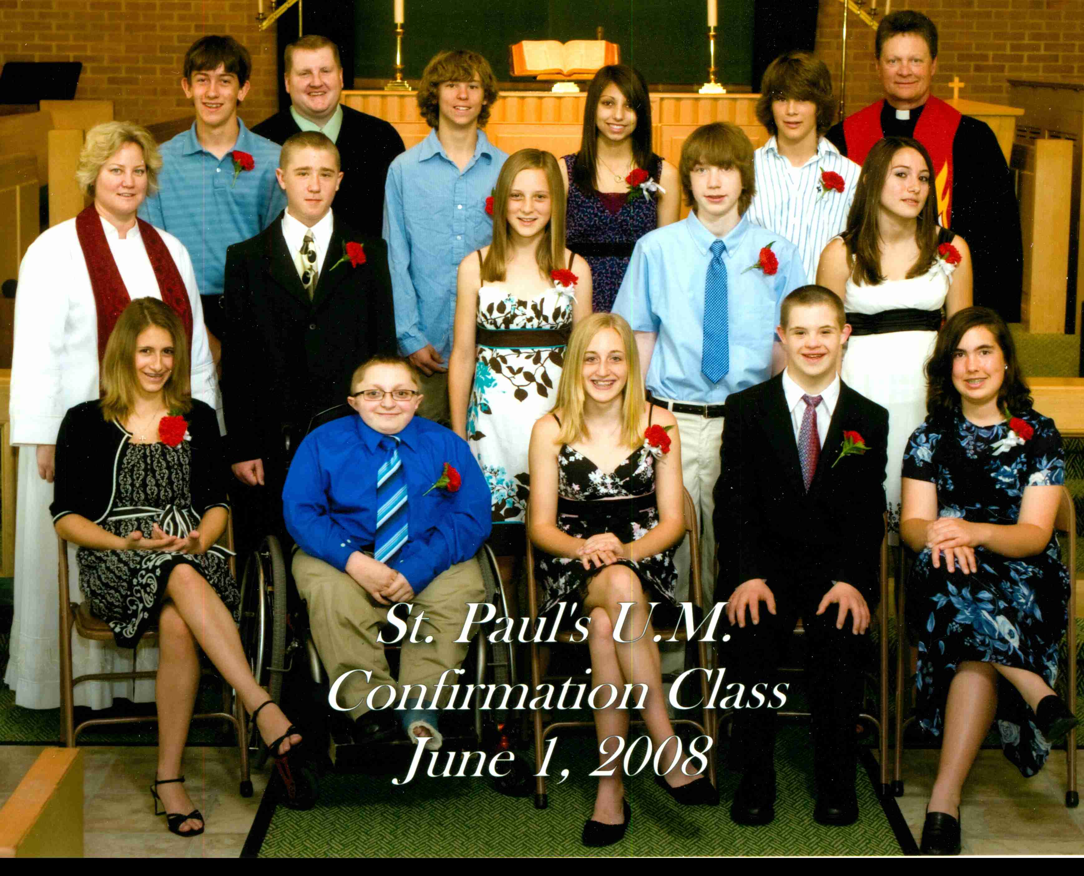 Confirmation class , June 1, 2008