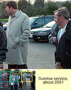 Sunrise service, about 2001 : 3/3