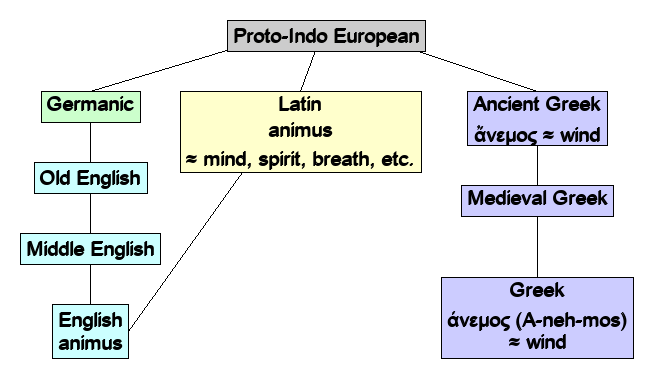 Linguistic diagram of wind