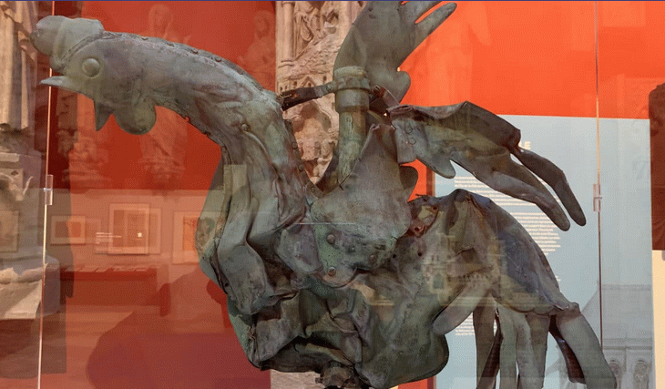 Old Notre Dame Cathedral rooster