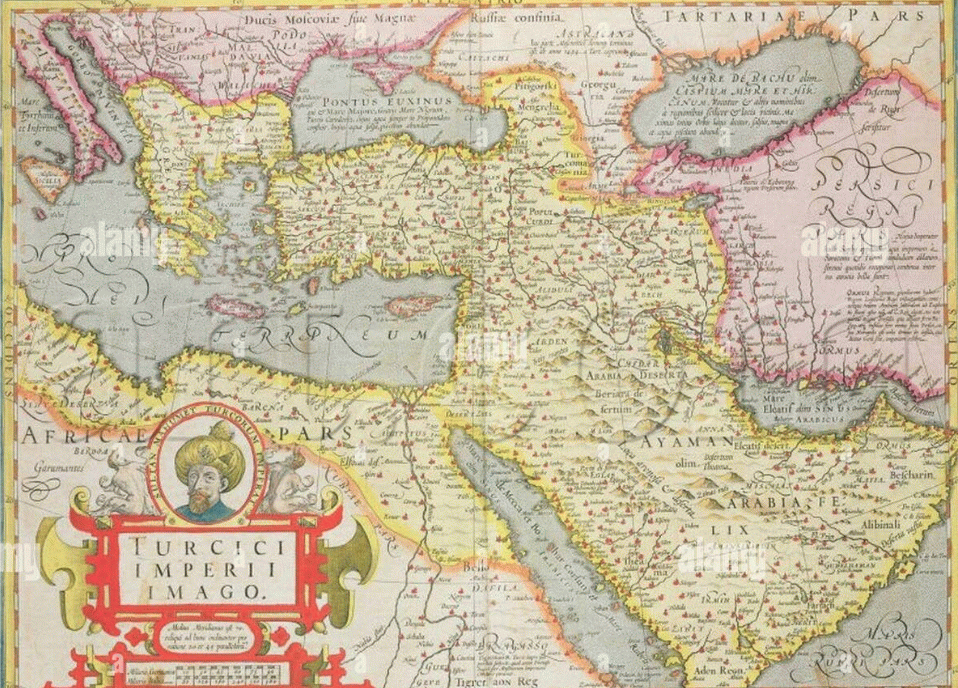 Map: Turcici Imperii Imago