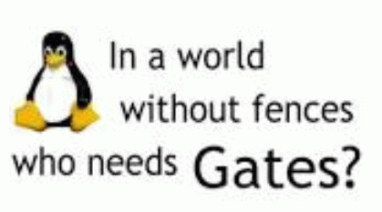 T-shirt: In a world without fences, who needs Gates